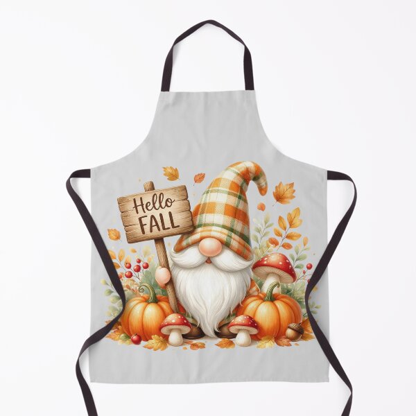 Item preview, Hello Fall Gnome with Pumpkins and Mushrooms Autumn designed and sold by CF_VintageDesign.