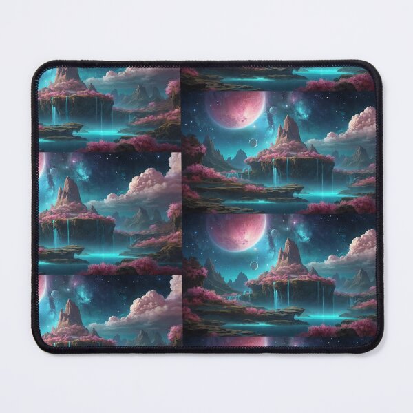 Item preview, Fantasy Floating Mountains Space Landscape designed and sold by AnamikaArtVibe.