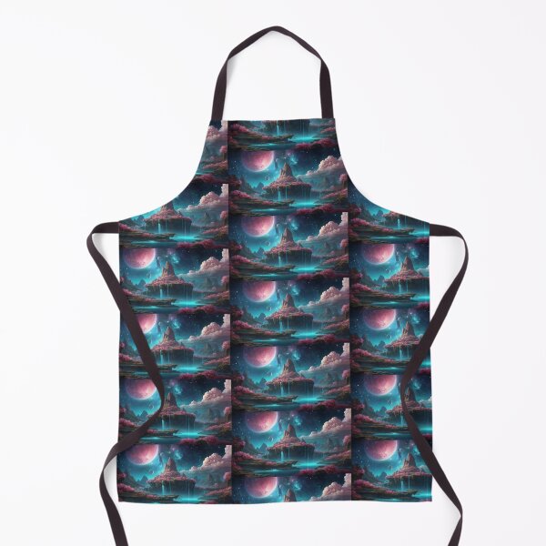 Item preview, Fantasy Floating Mountains Space Landscape designed and sold by AnamikaArtVibe.