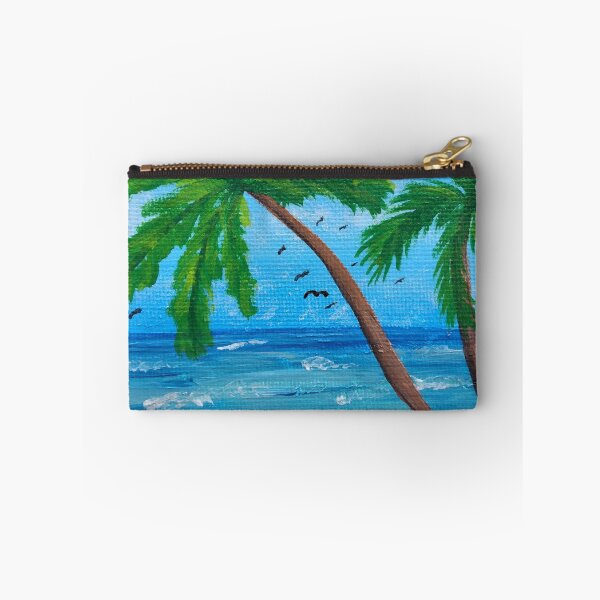 Item preview, Ocean View With Coconut Trees and Birds designed and sold by HAC Studio.