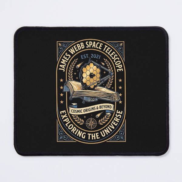 Item preview, James Webb Space Telescope JWST Vintage Emblem Astronomy Graphic designed and sold by KiwiRider.
