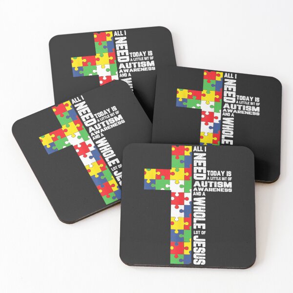 Item preview, Autism Awareness Jesus Cross Puzzle Cool Christian Gifts designed and sold by CriseldaBruning.