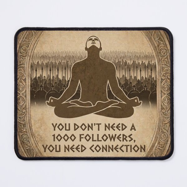 Item preview, You Need Connection Not Followers Meditation Art designed and sold by Flirt-Teez.