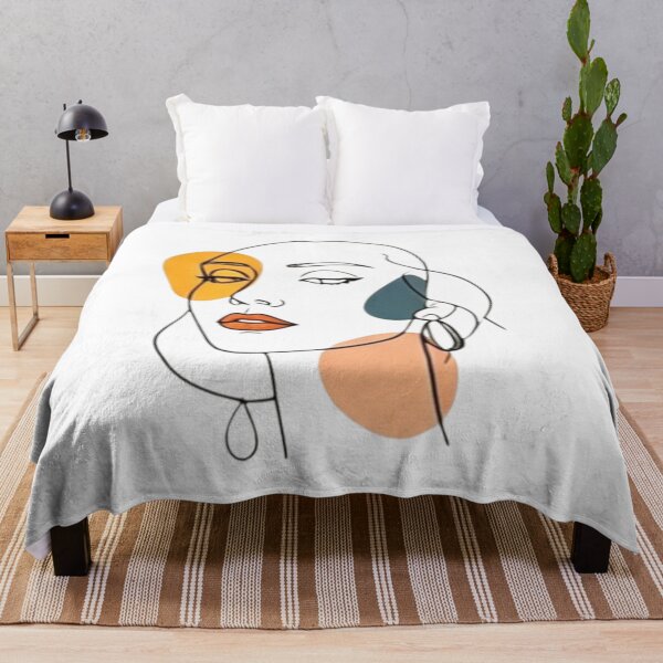 Item preview, Minimal Line Art Woman Face designed and sold by MyCalmDraw.