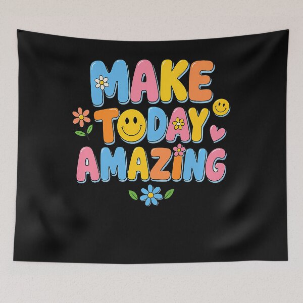 Item preview, Make Today Amazing Floral Girly Positivity Women Kindness designed and sold by JamesCrArt.