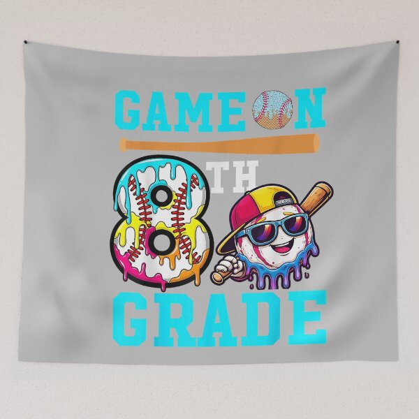 Item preview, 8th Grade Back to School Baseball Drip Ice Cream Game On designed and sold by mjohnson9.