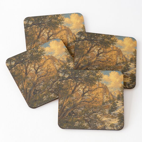 Item preview, Zion National Park Juniper — Painterly Winter Landscape designed and sold by kornkobart.