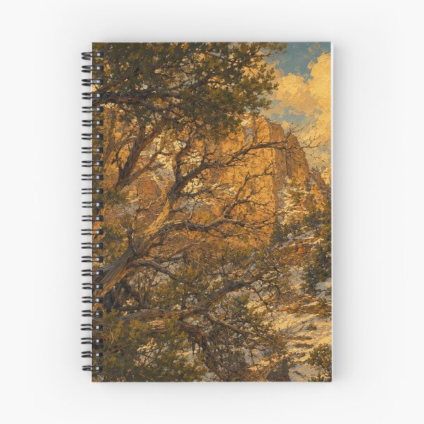 Item preview, Zion National Park Juniper — Painterly Winter Landscape designed and sold by kornkobart.