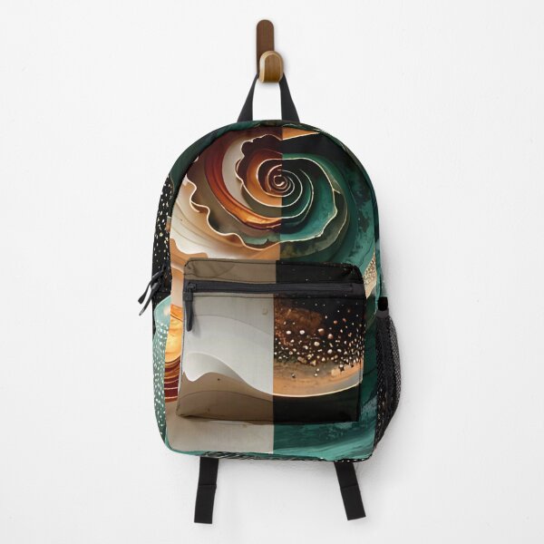 Item preview, Dual Nature Spiral Design in Copper and White designed and sold by Vicky Brago-Mitchell®.