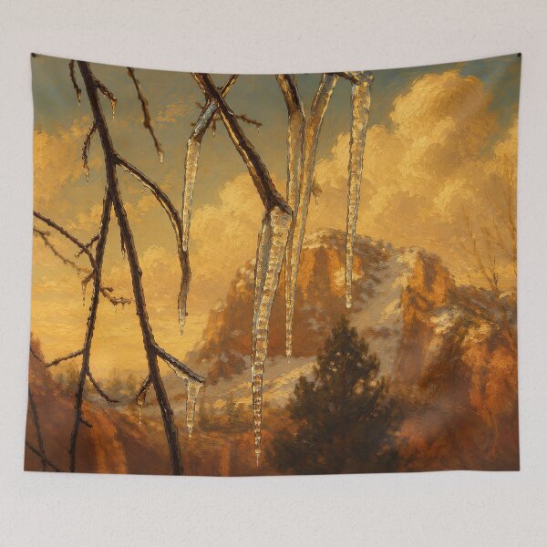 Item preview, Winter Icicles at Zion National Park designed and sold by kornkobart.