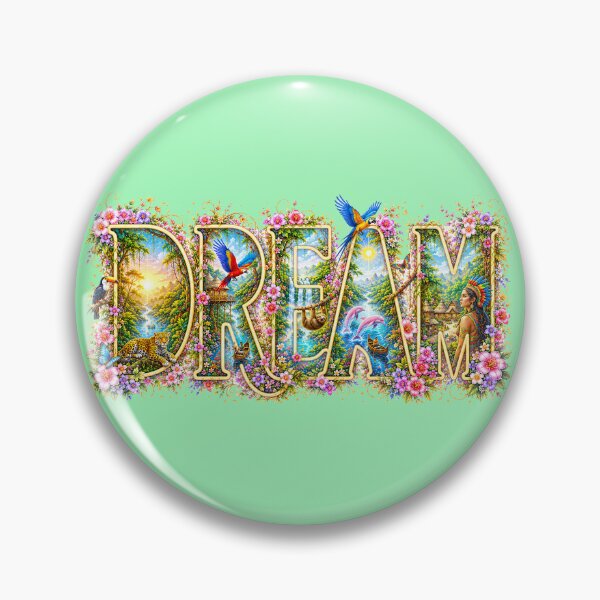 Item preview, DREAM Amazon Fantasy Typography | Tropical Rainforest Letter Art designed and sold by sunbowjp stadio.