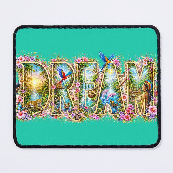 Item preview, DREAM Amazon Fantasy Typography | Tropical Rainforest Letter Art designed and sold by sunbowjp stadio.