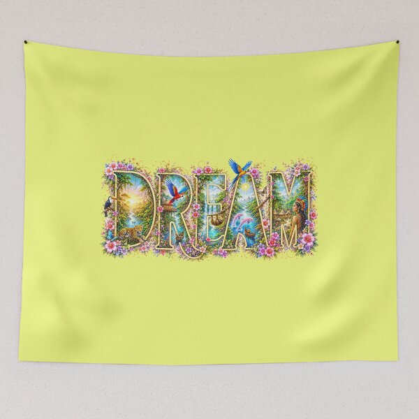 Item preview, DREAM Amazon Fantasy Typography | Tropical Rainforest Letter Art designed and sold by sunbowjp stadio.