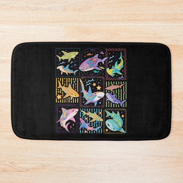 Item preview, Shark Tropical Ocean Stamp Sea Life Scuba Divers Biologists designed and sold by JamesCrArt.
