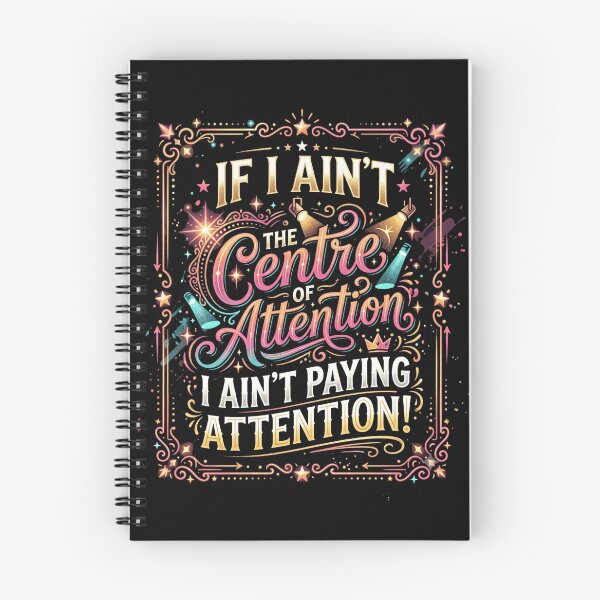 Item preview, If I Ain't Centre of Attention Humorous Saying designed and sold by Flirt-Teez.