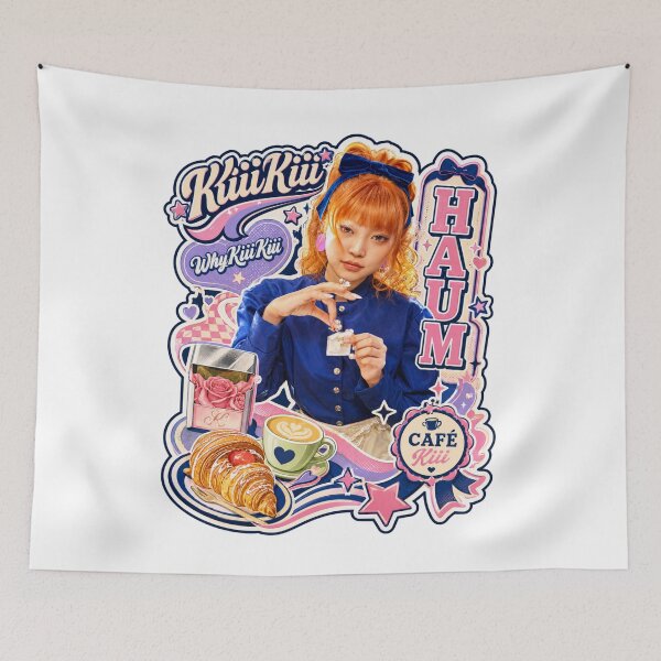 Item preview, Vibrant KiiiKiii Haum Pink Y2K Pop Idol Artwork designed and sold by Valereekmerch.