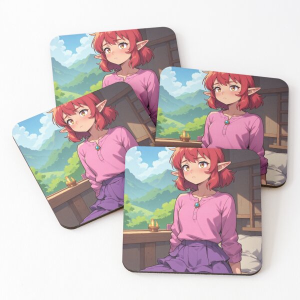Item preview, Elf in a serene setting - Cozy anime designed and sold by ArtsJulian.