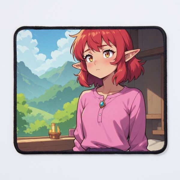 Item preview, Elf in a serene setting - Cozy anime designed and sold by ArtsJulian.