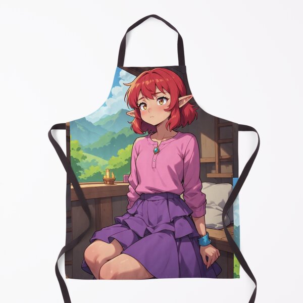 Item preview, Elf in a serene setting - Cozy anime designed and sold by ArtsJulian.