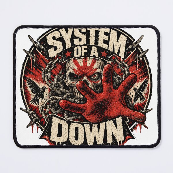 Item preview, Red Hand System Of Down Emblem designed and sold by yunamaliskova.