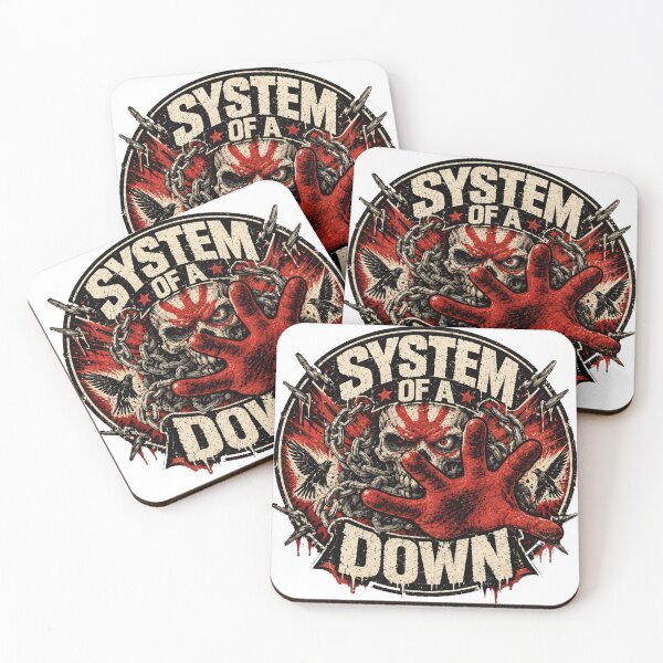Item preview, Red Hand System Of Down Emblem designed and sold by yunamaliskova.