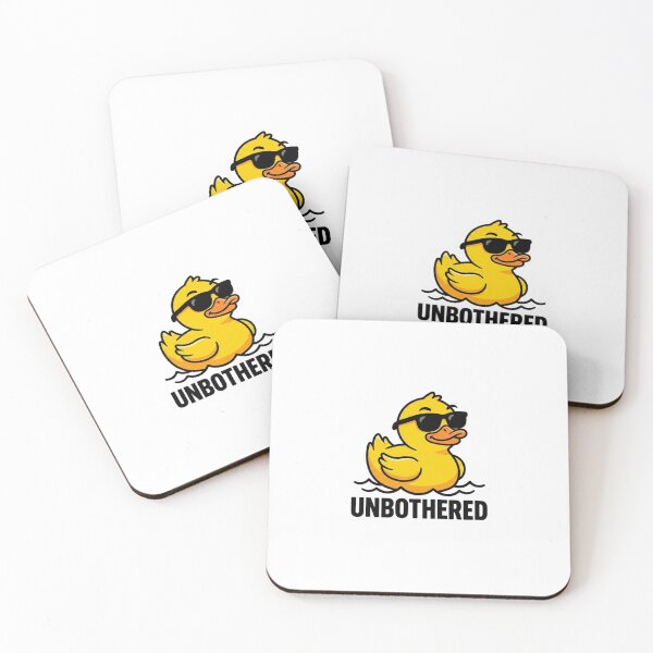 Item preview, Unbothered Rubber Duck Sunglasses Chill Vibe Funny designed and sold by NeonNerdStudio.