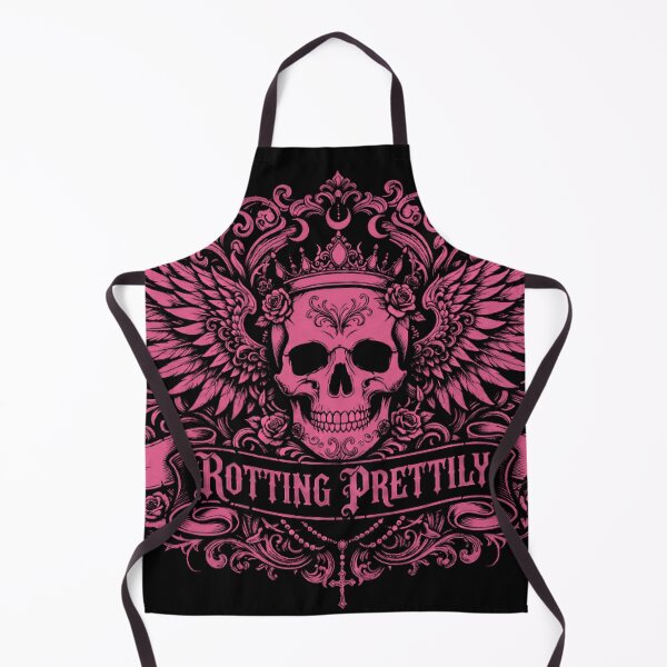 Item preview, Rotting Prettily — Pink Skull Crown Wings Gothic Art Print | Dark Feminine Punk Queen T-Shirt designed and sold by ArtofDari.