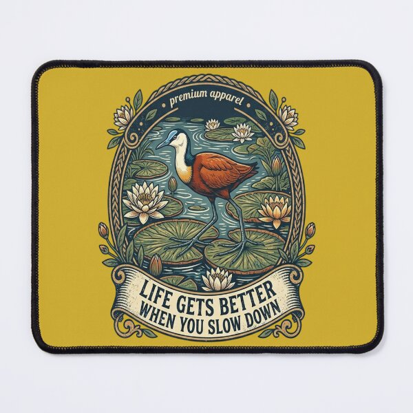 Item preview, African Jacana Life Gets Better When You Slow Down designed and sold by Max Store.