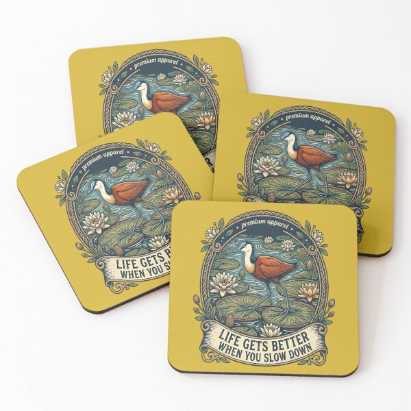 Item preview, African Jacana Life Gets Better When You Slow Down designed and sold by Max Store.