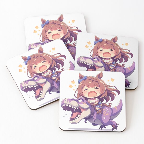 Item preview, Super Creek Uma Musume Chibi T Rex Purple Ride designed and sold by Dashsopaner.