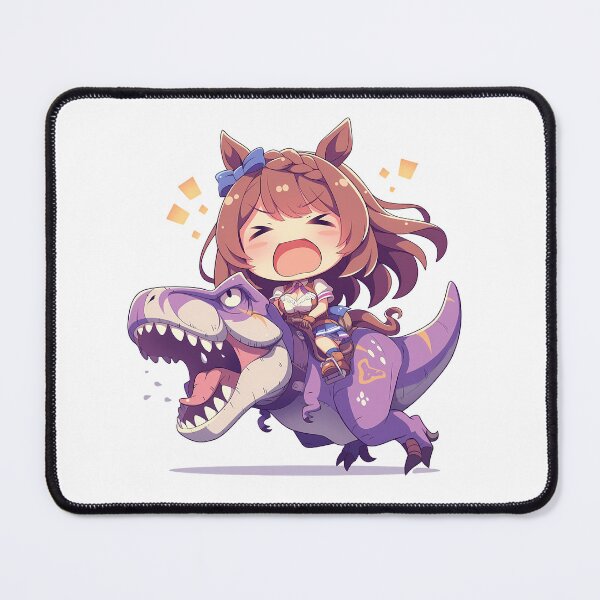 Item preview, Super Creek Uma Musume Chibi T Rex Purple Ride designed and sold by Dashsopaner.