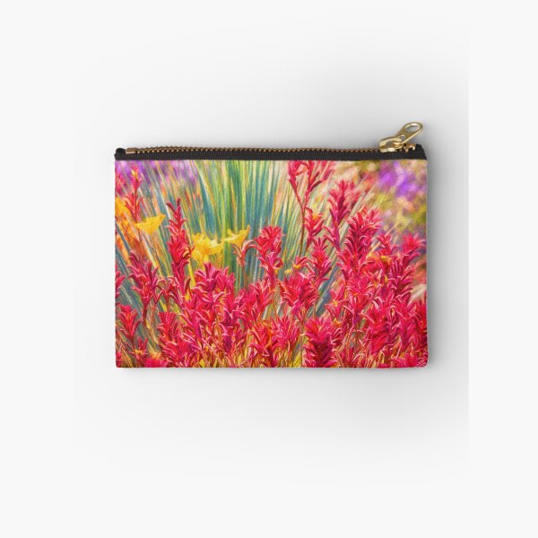 Item preview, Red Kangaroo Paw Flower Huntington Library Spring Garden Painting designed and sold by kornkobart.