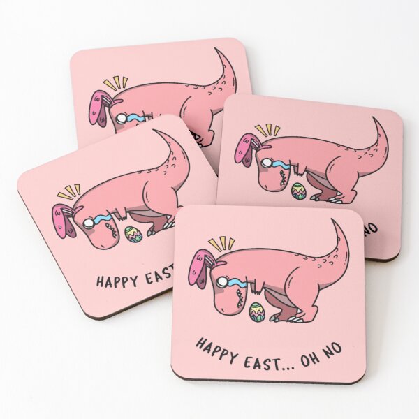 Item preview, Happy East... Oh No - Funny Easter T-Rex Dinosaur Bunny designed and sold by GenZFashion000.