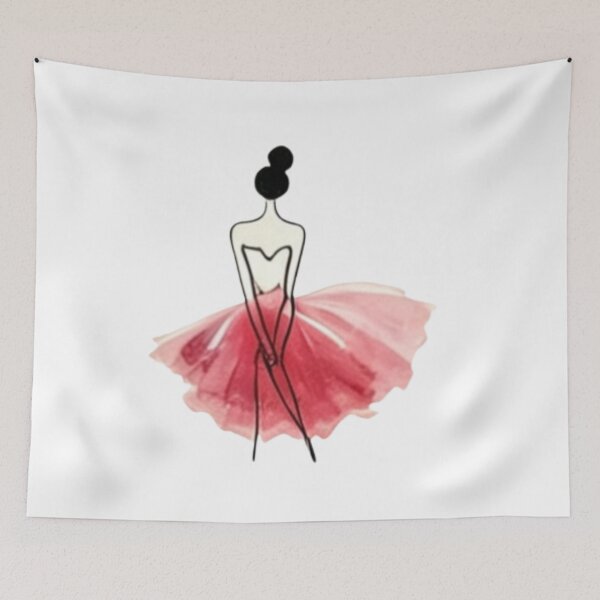 Item preview, Elegant Ballerina Watercolor Art designed and sold by MyCalmDraw.