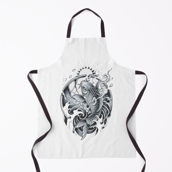 Item preview, Mystic Koi Fish Under Moon Japanese designed and sold by Mystic & Celestial Art.