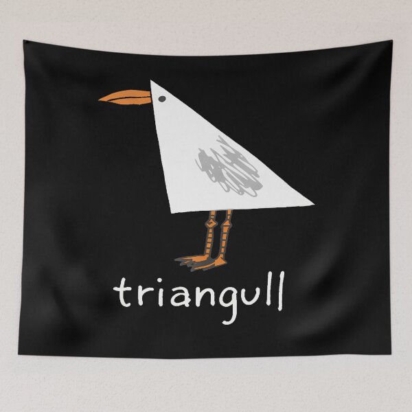 Item preview, Triangull Triangle Seagull Bird Pun Funny designed and sold by Apparel-Vortex.