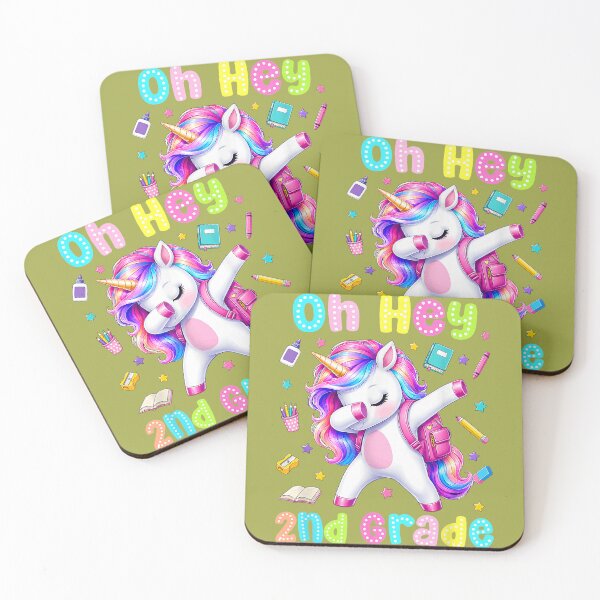 Item preview, Back to School Oh Hey 2nd Grade Unicorn Teachers Students designed and sold by melodycook.