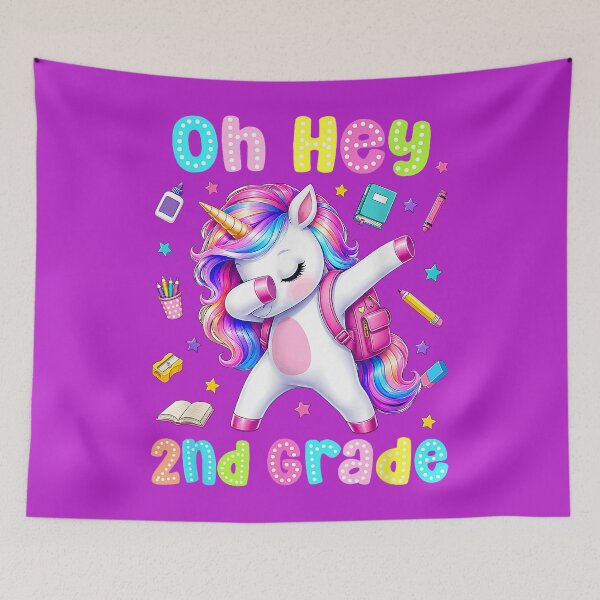 Item preview, Back to School Oh Hey 2nd Grade Unicorn Teachers Students designed and sold by melodycook.
