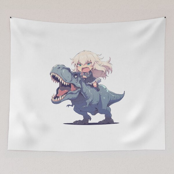 Item preview, Erika Itsumi Girls und Panzer Angry Chibi Dinosaur designed and sold by Dashsopaner.