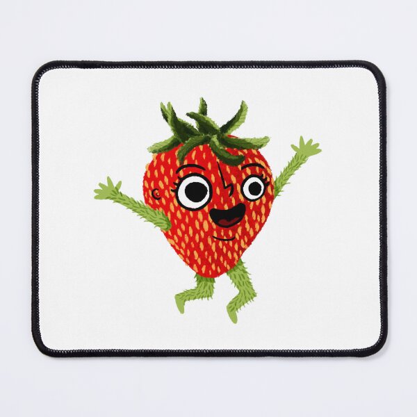 Item preview, Happy Strawberry Cute Kawaii Red Seeded Berry Graphic designed and sold by HausOfGrooves.