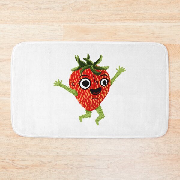 Item preview, Happy Strawberry Cute Kawaii Red Seeded Berry Graphic designed and sold by HausOfGrooves.