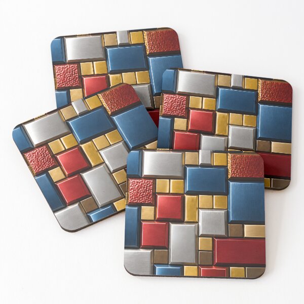 Item preview, Metallic mosaic tiles designed and sold by adamgu1234.
