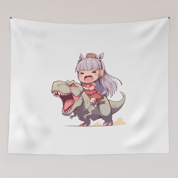 Item preview, Gold Ship Uma Musume Chibi Dinosaur Racing Adventure designed and sold by Dashsopaner.