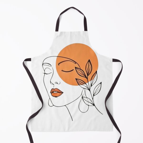 Item preview, Sun Leaf Woman Face Line Art designed and sold by MyCalmDraw.
