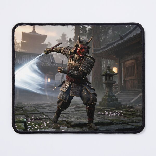 Item preview, Japanese Samurai Warrior Katana Slash Temple designed and sold by GalleryBrisArt.