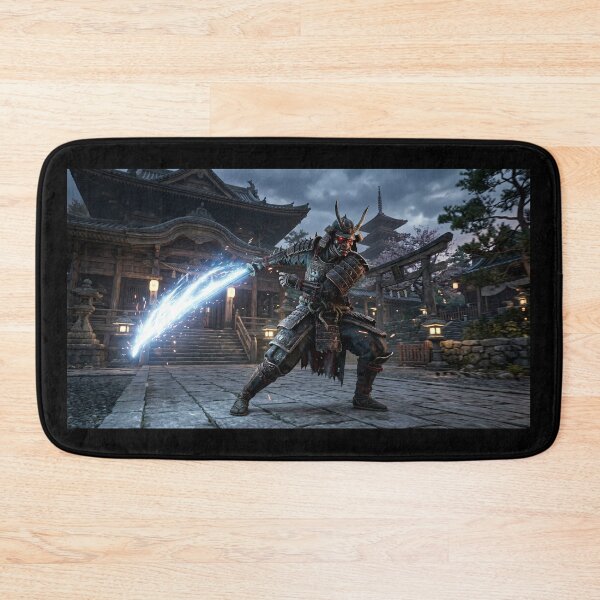 Item preview, Japanese Samurai Warrior Katana Slash Temple designed and sold by GalleryBrisArt.