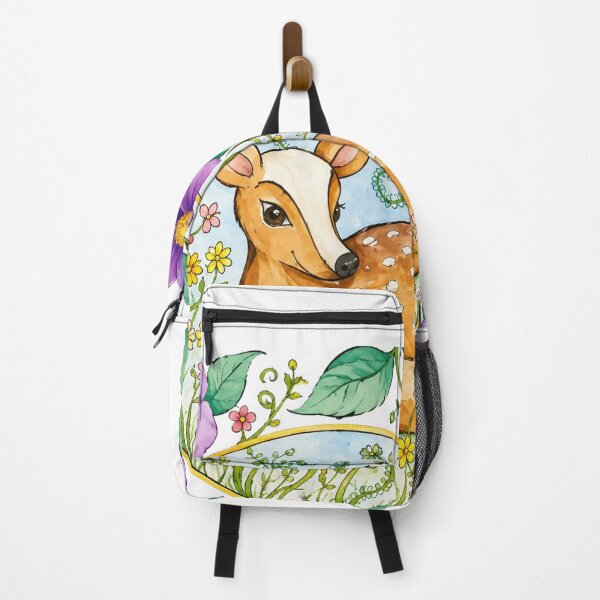 Item preview, Fawn Resting in a Floral Garden designed and sold by couragecriativa.