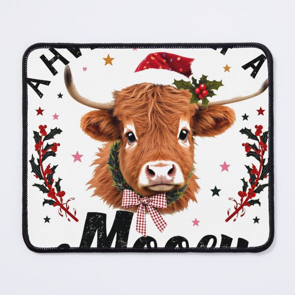 Item preview, Have Yourself A Mooey Little Christmas Highland Cow designed and sold by icm4639.