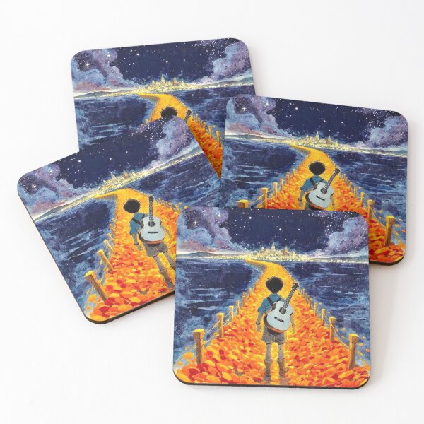 Item preview, Dreamer With Guitar Under The Stars designed and sold by Mystic & Celestial Art.