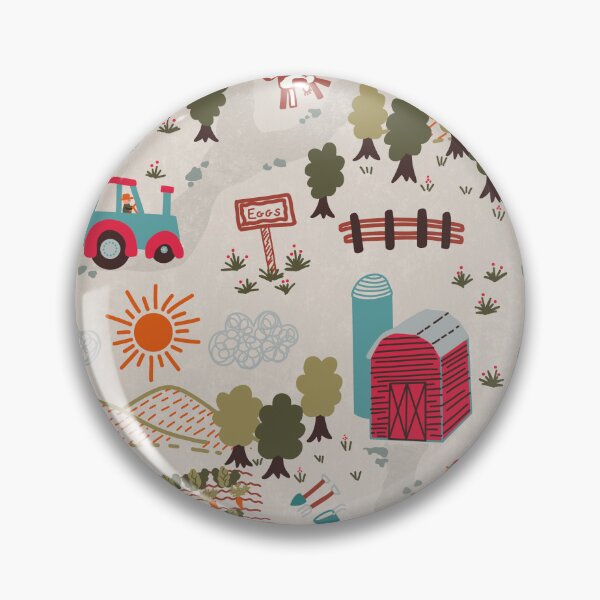 Item preview, Farm scene landscape kids bedroom playroom designed and sold by FrancesPoff.